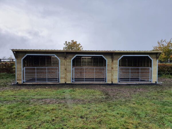 Extra-Large Pent Field Shelter (12' x 36') | Hunter Stables