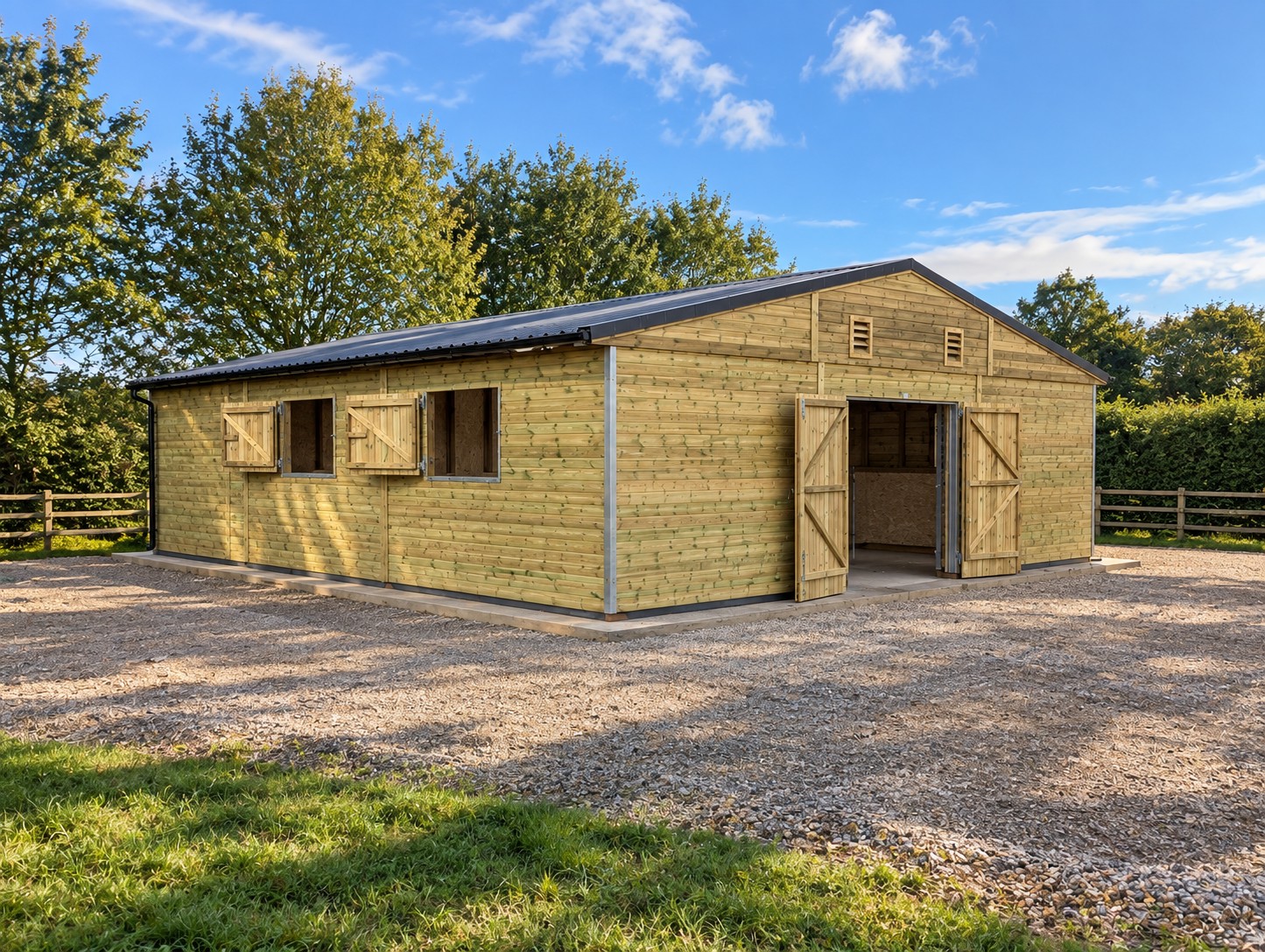 American Barn – 6 Stables | 36ft x 36ft - Image 2