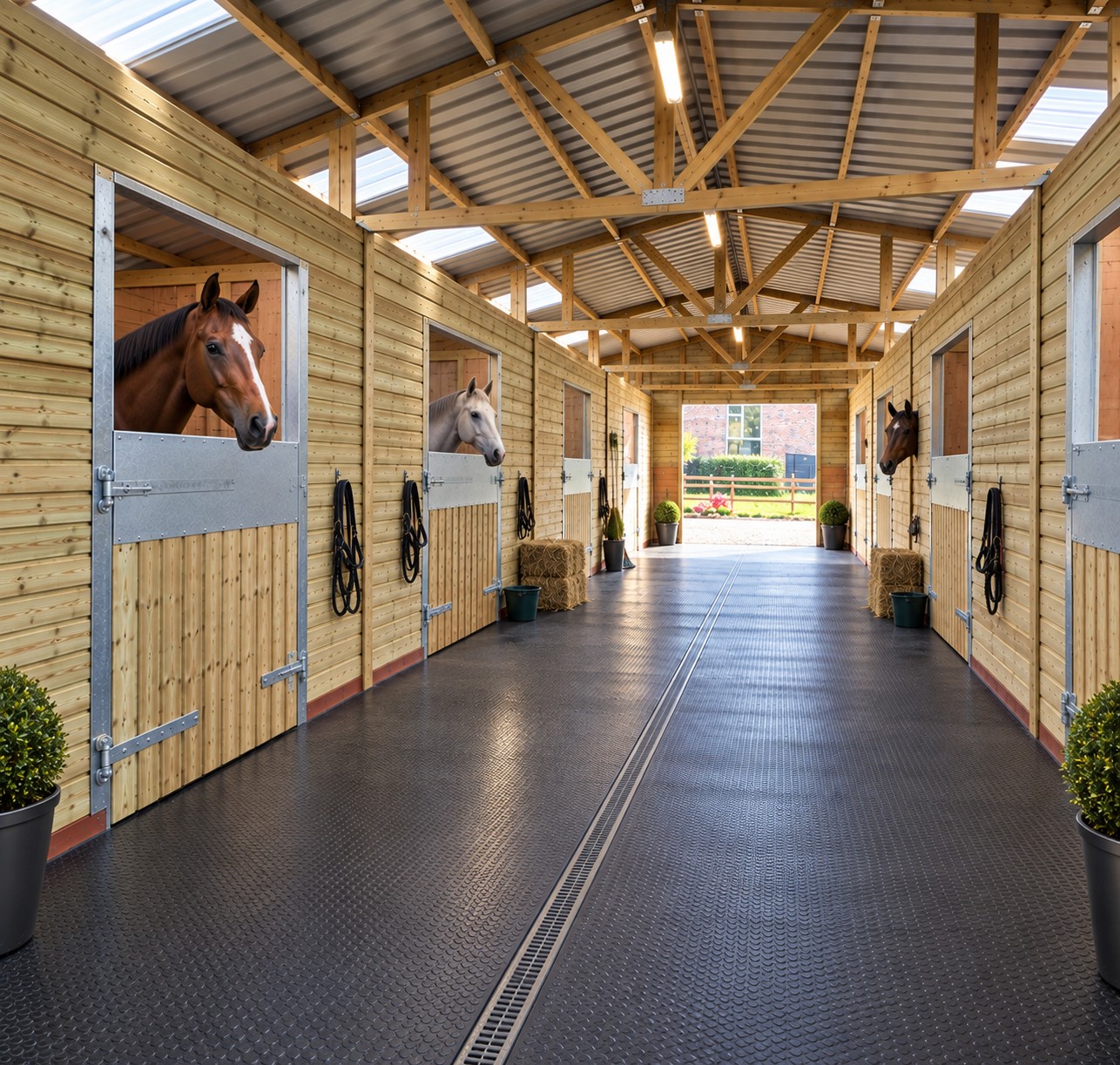 American Barn – 8 Stables | 36ft x 48ft