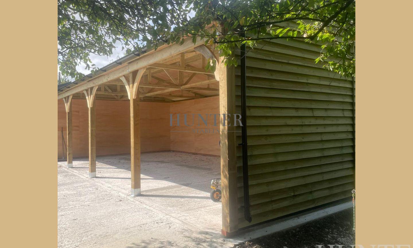 carport 6mx12m side view