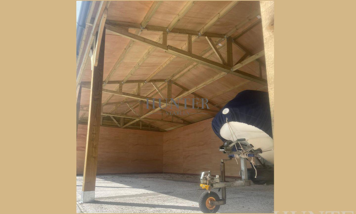 carport 6mx12m inside view
