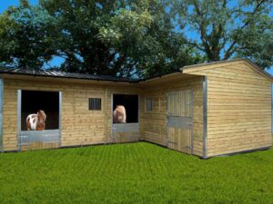 L Shape with Pony Stable Doors