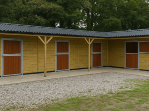 2 l shape premium stables