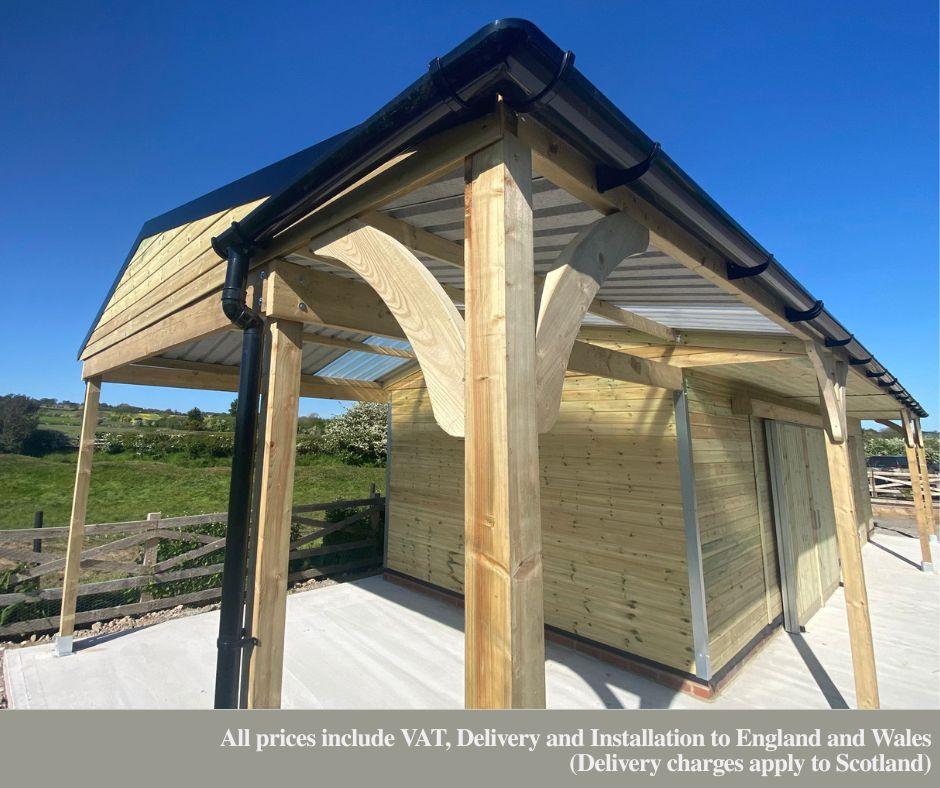 Actually Workshop with Adjoining Covered Area with post