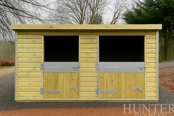 Triple Mini Stable Pent | 8′ × 24′ Pony Stable