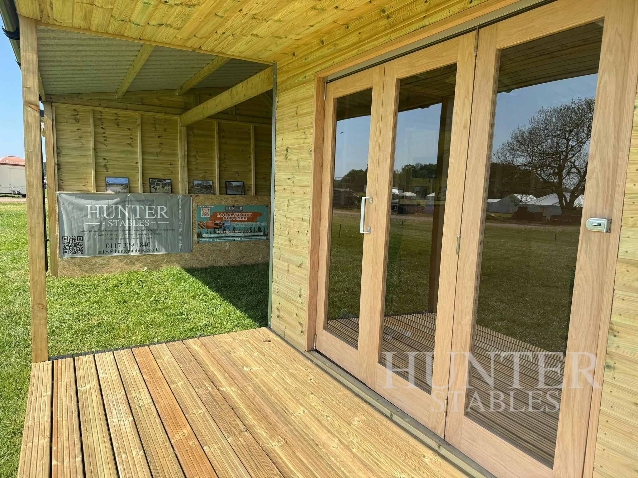 Timber Office with Covered Outdoor Area