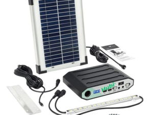 Hubi Work 16 LED Bulb Solar Lighting & Power Kit