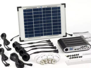 Hubi Work 64 LED Bulb Solar Lighting & Power Kit