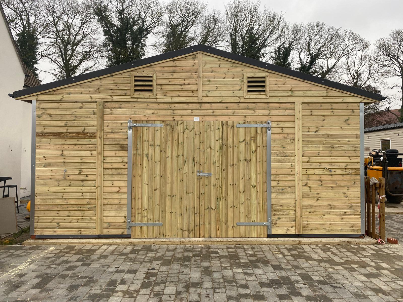 Symmetrical Apex Timber Workshop