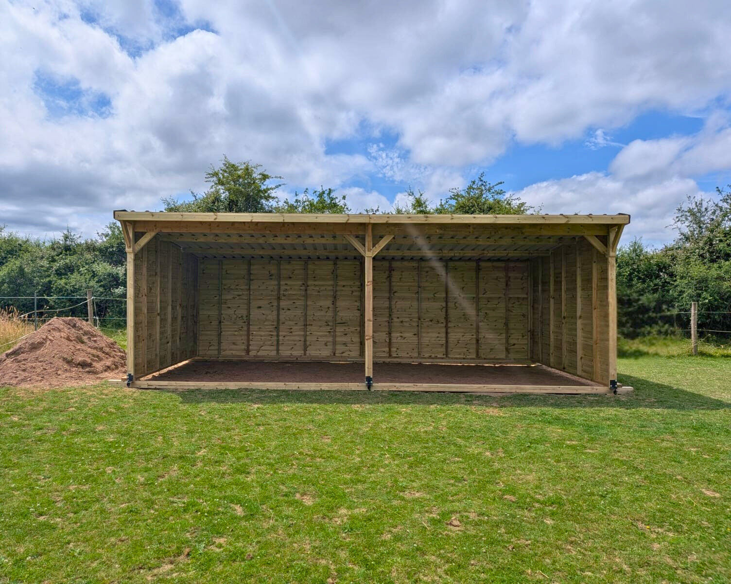 Open Timber Shelter 12′x24′