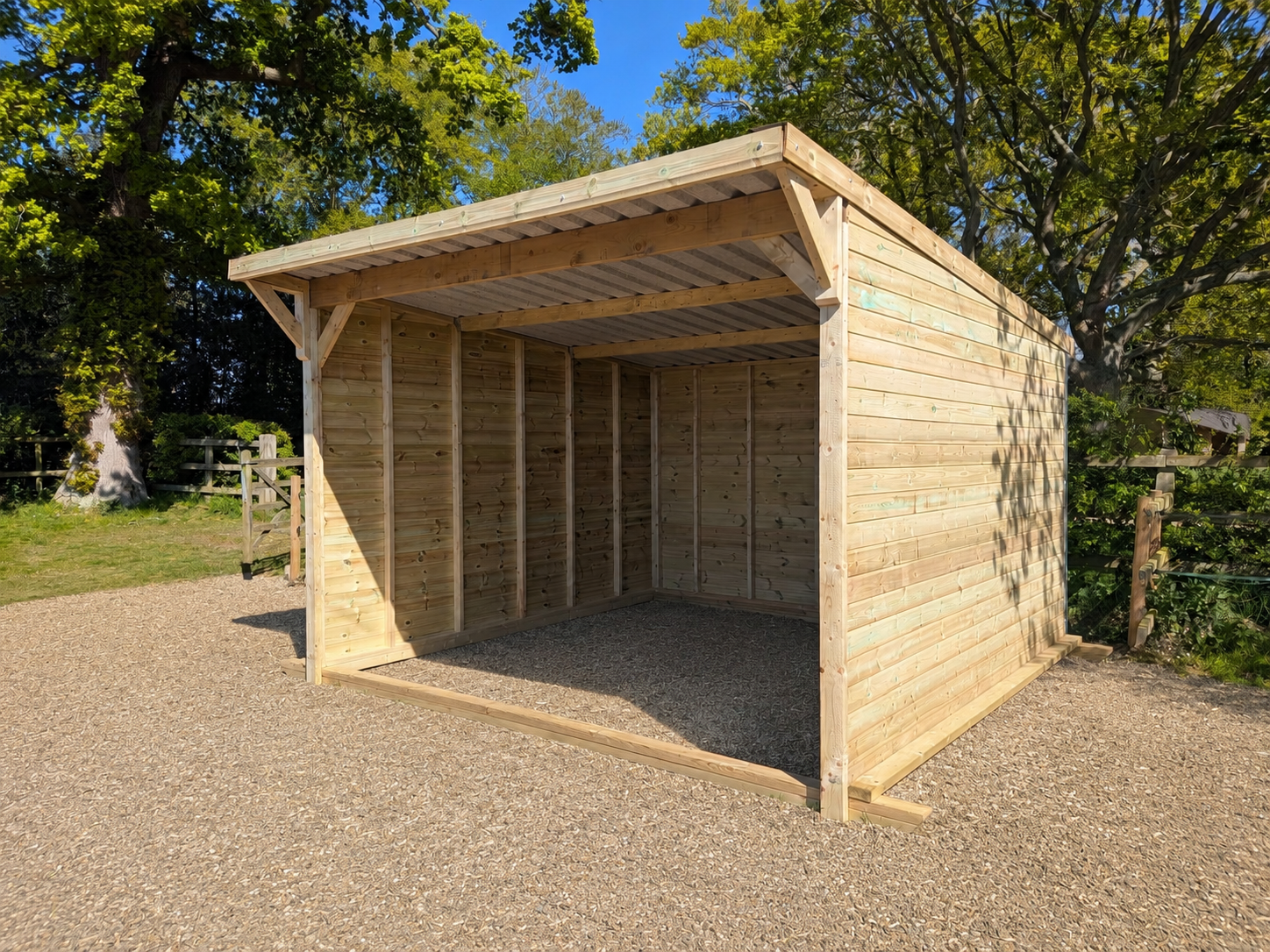 Open Timber Shelter 12′x12′