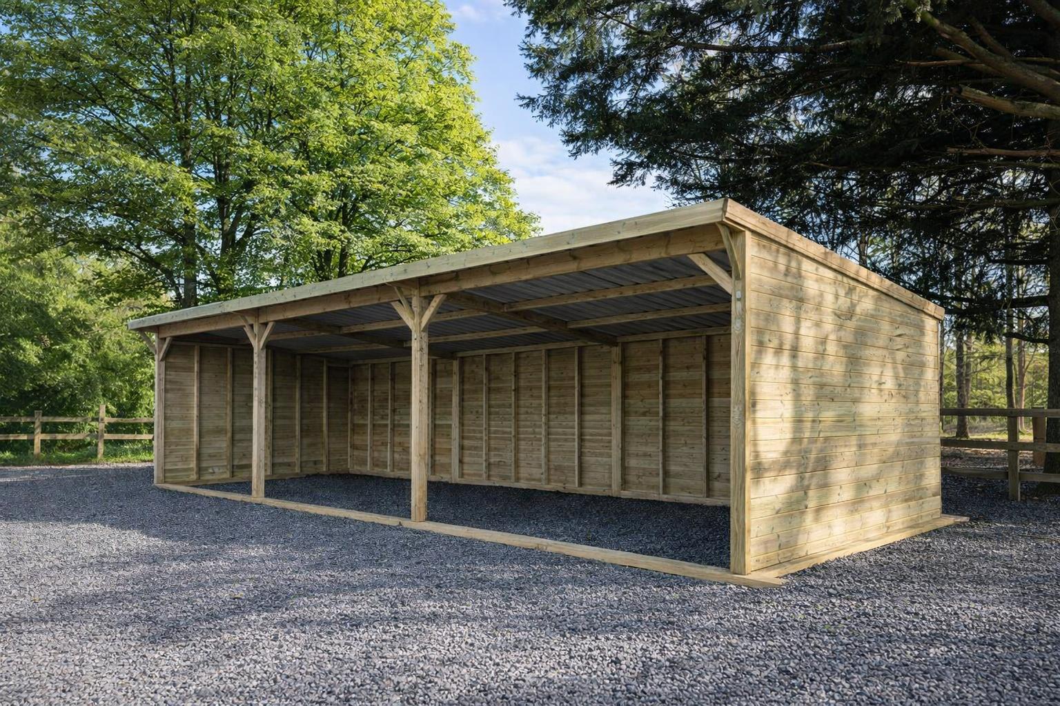 Open Timber Shelter 12′x36′ - Image 2