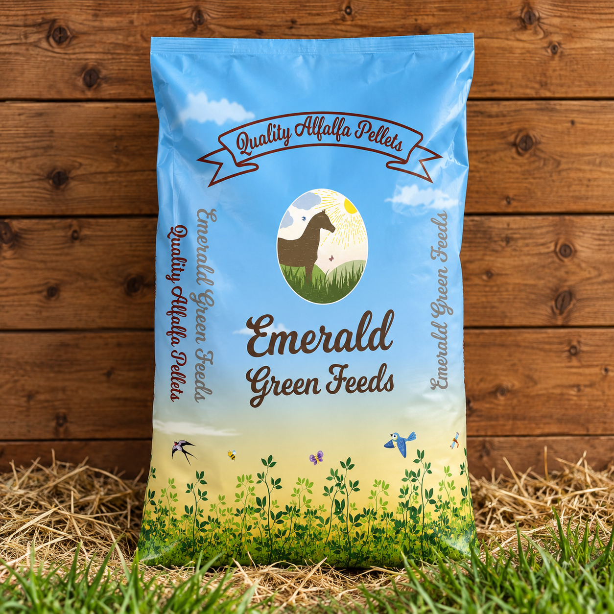Emerald Green Feeds Alfalfa Pellets 20kg horse feed