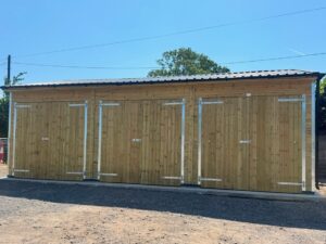 6m x 9m Timber Garage with Double Doors | Enclosed Wooden Carport